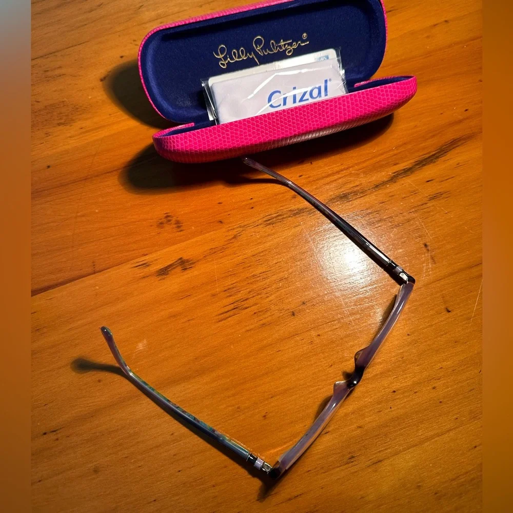 Colorful Fun Preppy Lilly Pulitzer Purple Eyeglasses “Fulton” Size 52-16-135